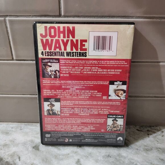 John Wayne 4 Essential Classic Western Movie Collection on DVD The Shootist NEW - Picture 2 of 6